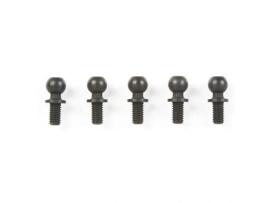 Tamiya Hop-Up 5x5mm Hard Hex Head Ball Head Connector (Black) (5 pcs) #53968