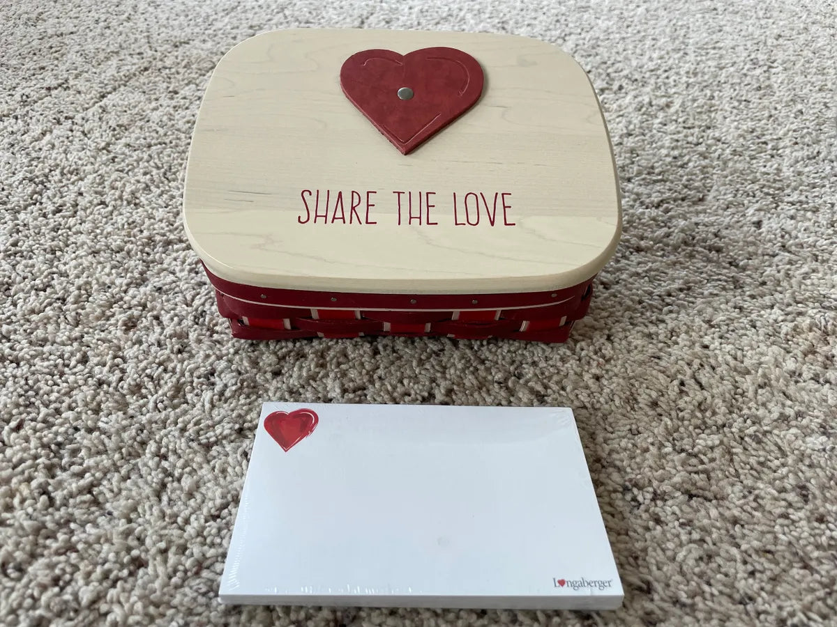 Longaberger 2016 Sweetheart Love Notes #1302243 - Brand new