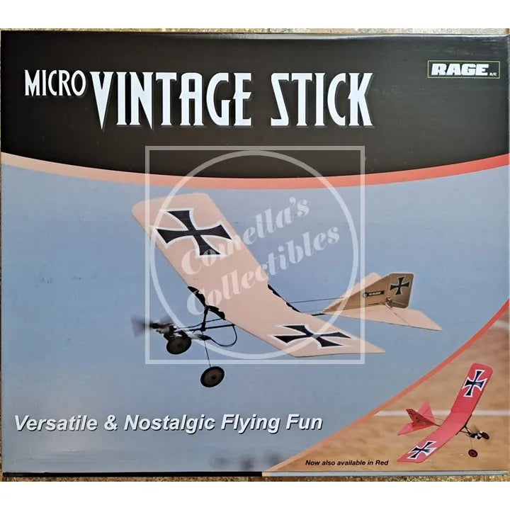 Rage RC Micro Vintage Stick RTF Airplane (Tan) RGRA1111