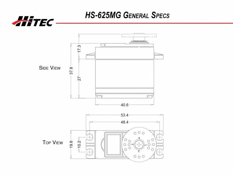 Hitec High Speed, Metal Gear Premium Sport Servo HS-625MG