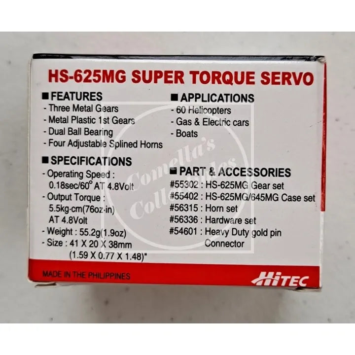 Hitec High Speed, Metal Gear Premium Sport Servo HS-625MG