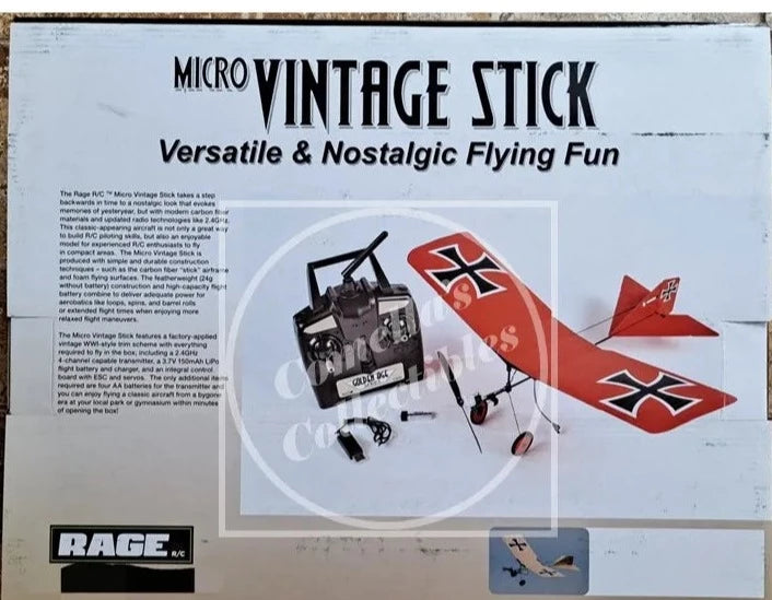 Rage RC Micro Vintage Stick RTF Airplane (Tan) RGRA1111