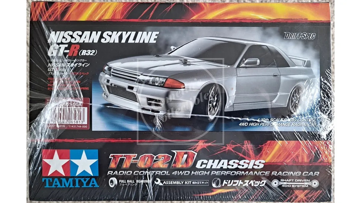 Tamiya RC 1/10 Nissan Skyline GT-R (R32) 4WD Drift Spec Kit TT-02D #58651-60A