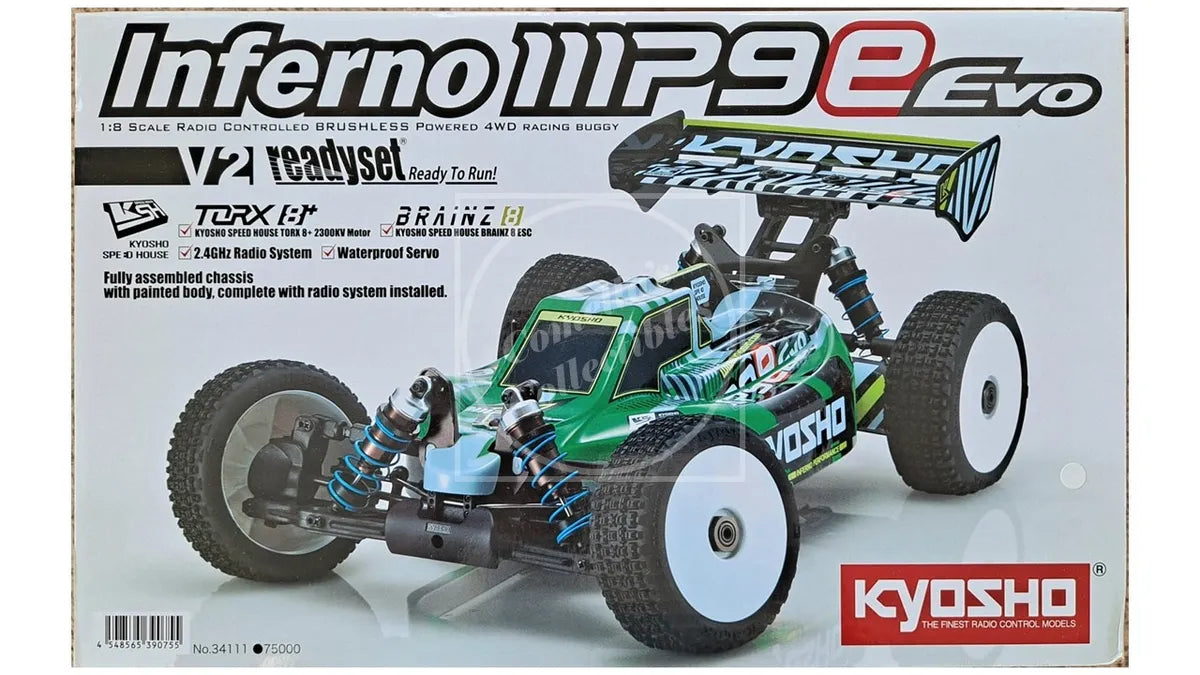 Kyosho Inferno MP9e Evo V2 RTR 1/8 Brushless Racing Buggy 2.4GHz 34111