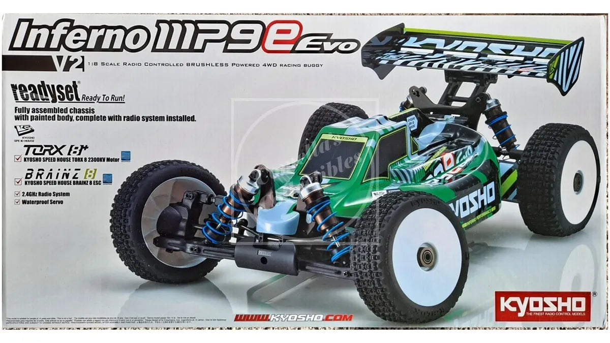 Kyosho Inferno MP9e Evo V2 RTR 1/8 Brushless Racing Buggy 2.4GHz 34111