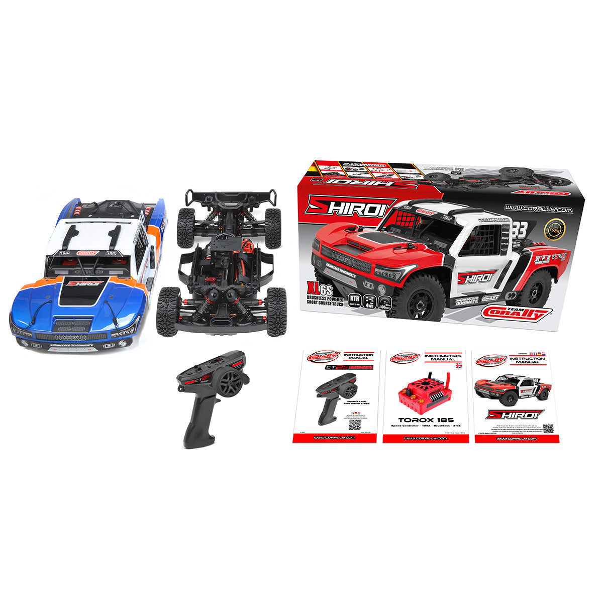 Team Corally Shiroi XP6 1/8 6S Short Course Truck RTR Version: Red Blue or Green