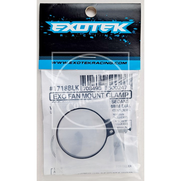 Exotek EXO Fan Mount Clamp Black 540 Size #1718BLK