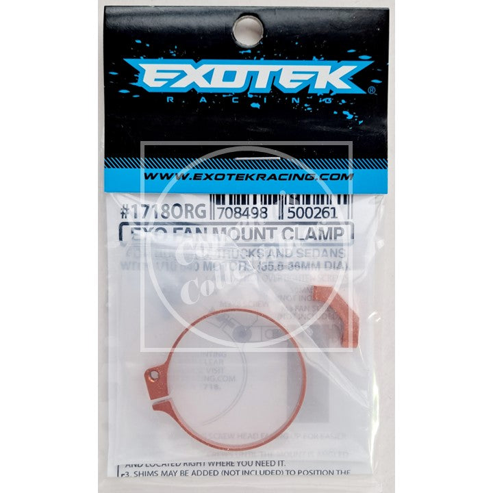 Exotek EXO Fan Mount Clamp Orange 540 Size #1718ORG