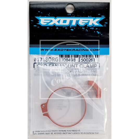 Exotek EXO Fan Mount Clamp Orange 540 Size #1718ORG