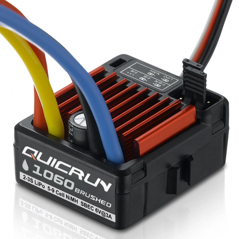 Hobbywing QuicRun 1060 Brushed ESC SBEC T-Plug (2-3S) #30120203