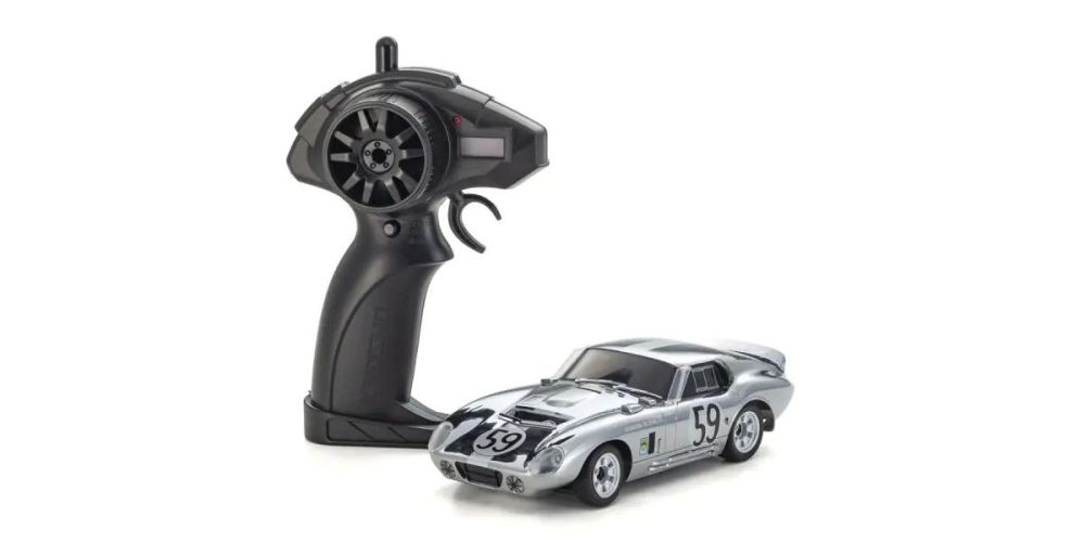 Kyosho First Mini-Z 1:28 Shelby Cobra Daytona Chrome RTR 66611C