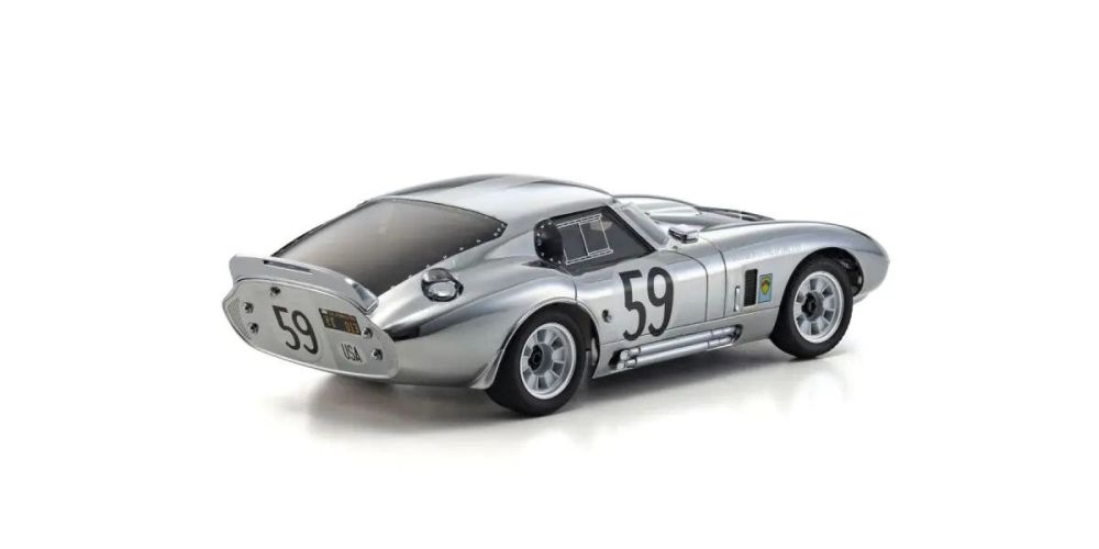 Kyosho First Mini-Z 1:28 Shelby Cobra Daytona Chrome RTR 66611C