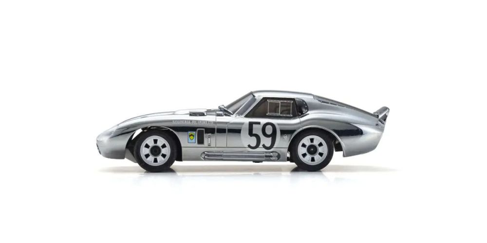 Kyosho First Mini-Z 1:28 Shelby Cobra Daytona Chrome RTR 66611C