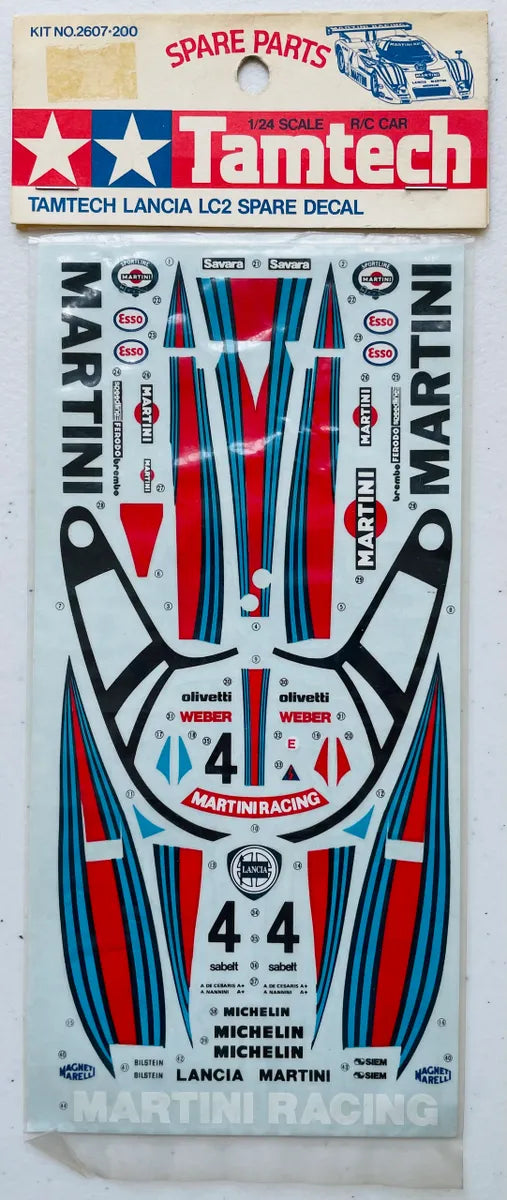 Tamiya Lancia LC2 R/C Car Spare Decal #2607-200