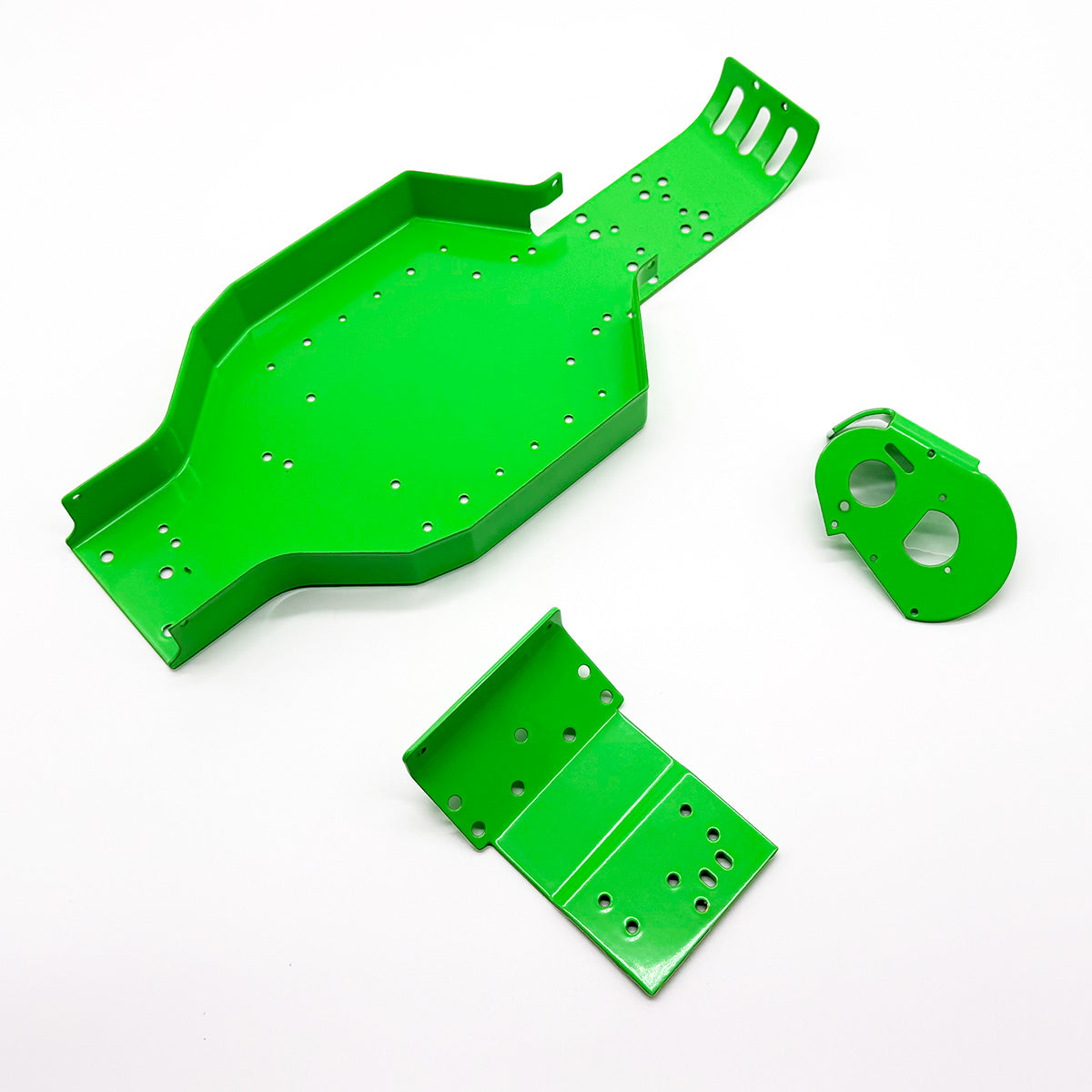 Ltd Ed Authentic RC10 Chassis - Powder-Coated Retro Green RCE6637G