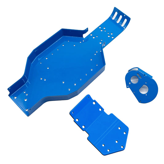 Ltd Ed Authentic RC10T Chassis - Powder-Coated Retro Blue RCE7805B