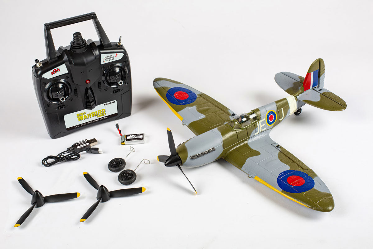 Rage RC Supermarine Spitfire Micro RTF Airplane w/ Pilot Assist PASS RGRA1303V2