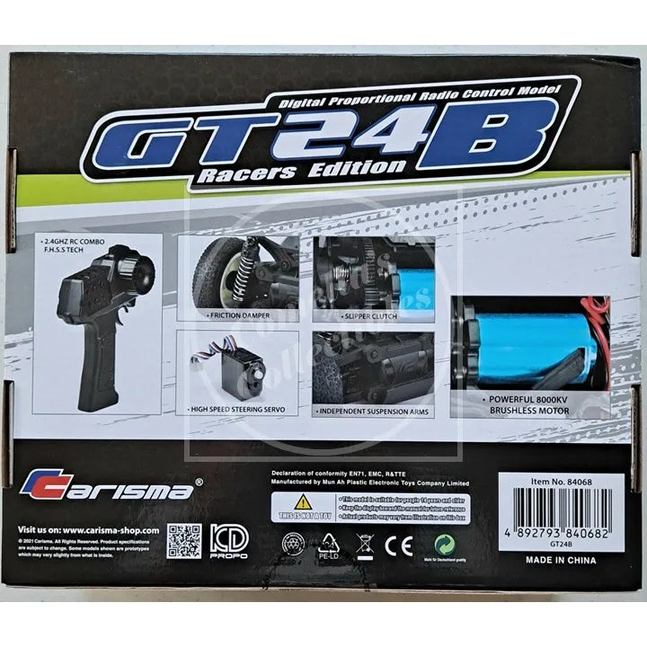 Carisma GT24B 1/24 Scale 4WD Buggy, RTR w/ NiMH Battery & USB Charger #84068