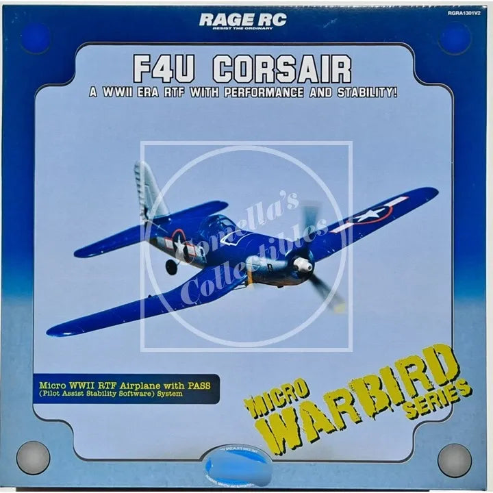 Rage RC F4U Corsair Micro RTF Airplane w/ Pilot Assist PASS RGRA1301V2