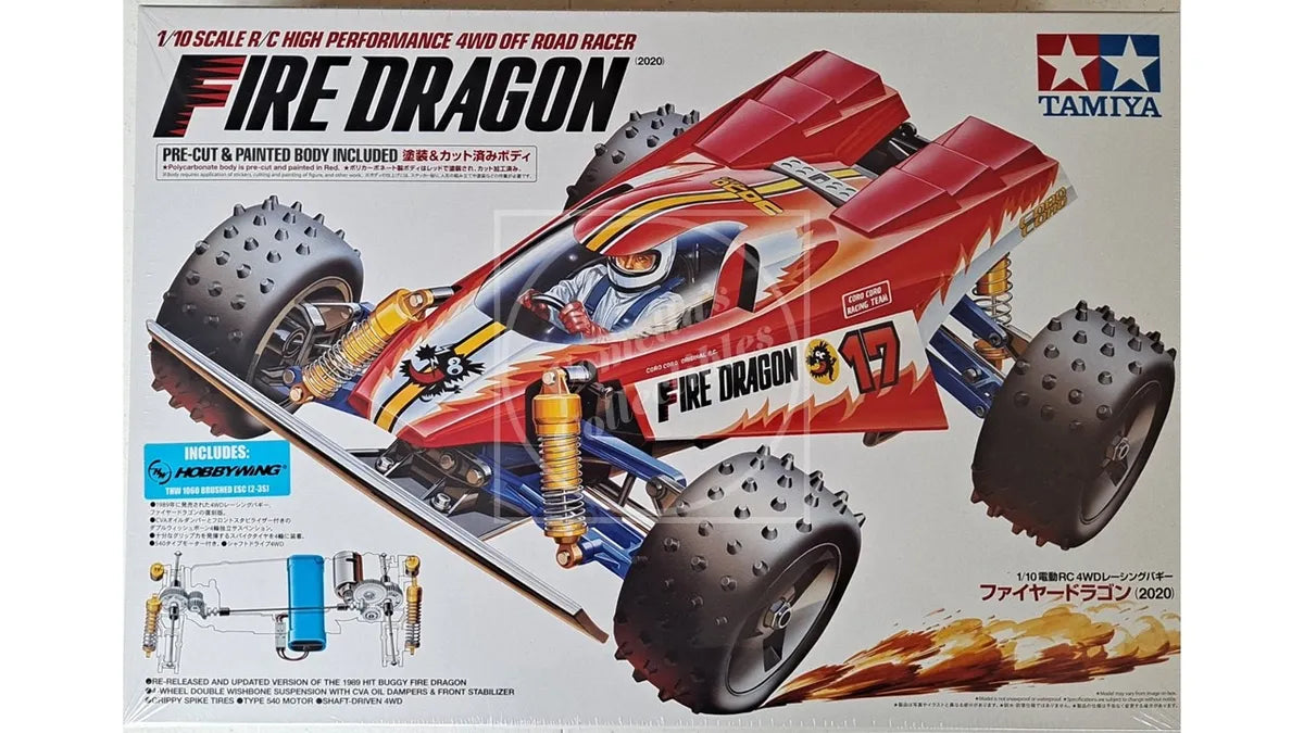 Tamiya 1/10 Fire Dragon (2020) 4WD Kit w/ motor & ESC #47457-60A