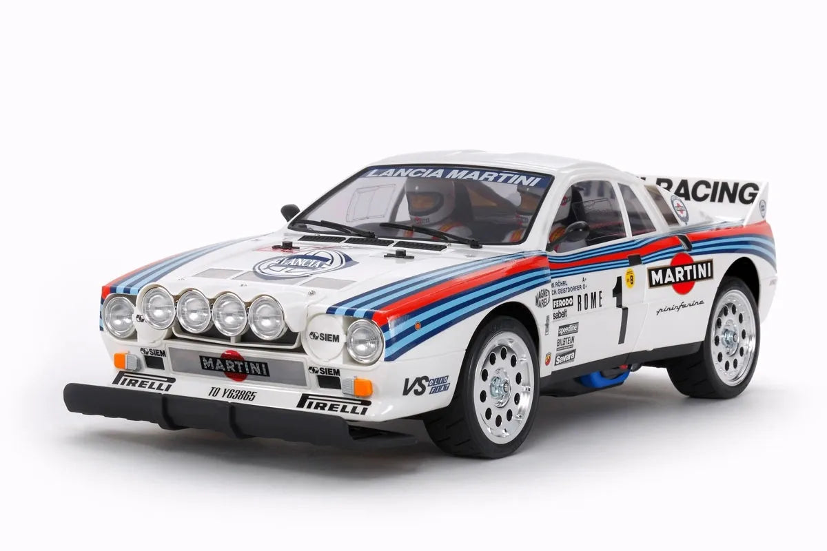 Tamiya RC 1/10 Lancia 037 Rally 4WD Kit TA02S Chassis w/ Motor & ESC #58654-60A