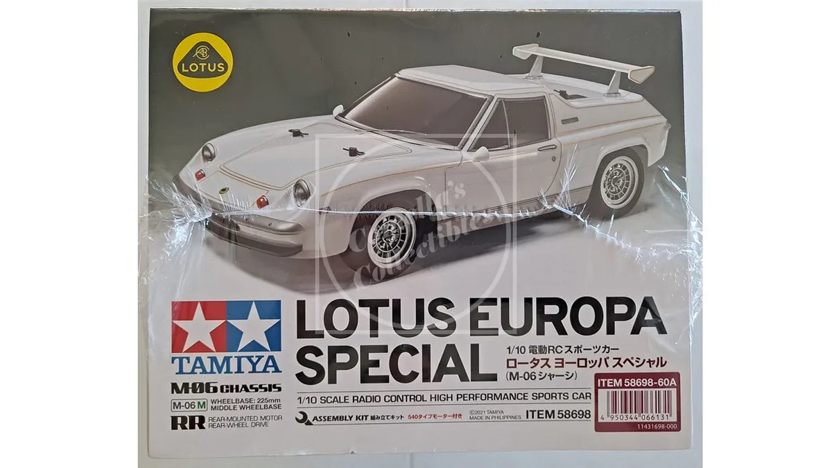 Tamiya 1/10 Lotus Europa Special M-06M Chassis 2WD with Motor & ESC #58698-60A