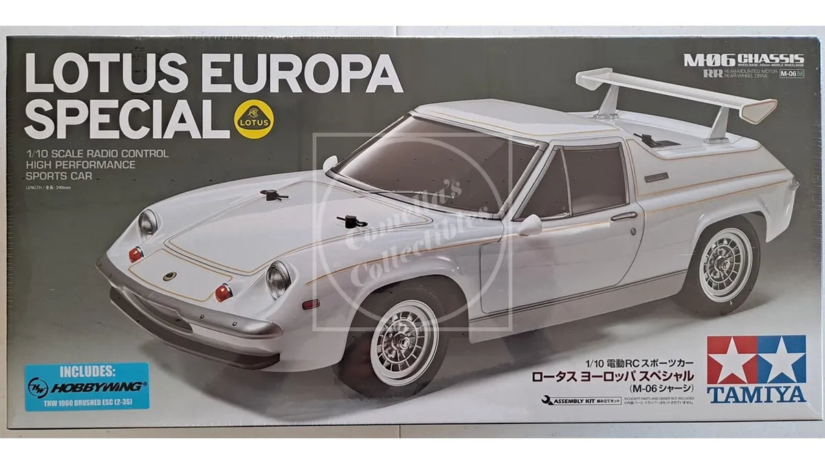 Tamiya 1/10 Lotus Europa Special M-06M Chassis 2WD with Motor & ESC #58698-60A