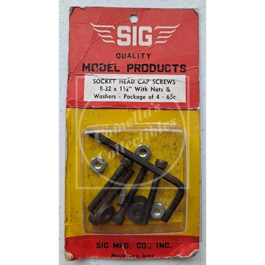 Vintage NOS SIG Manufacturing 8-32 Socket Head Cap Screws (4) SH-110
