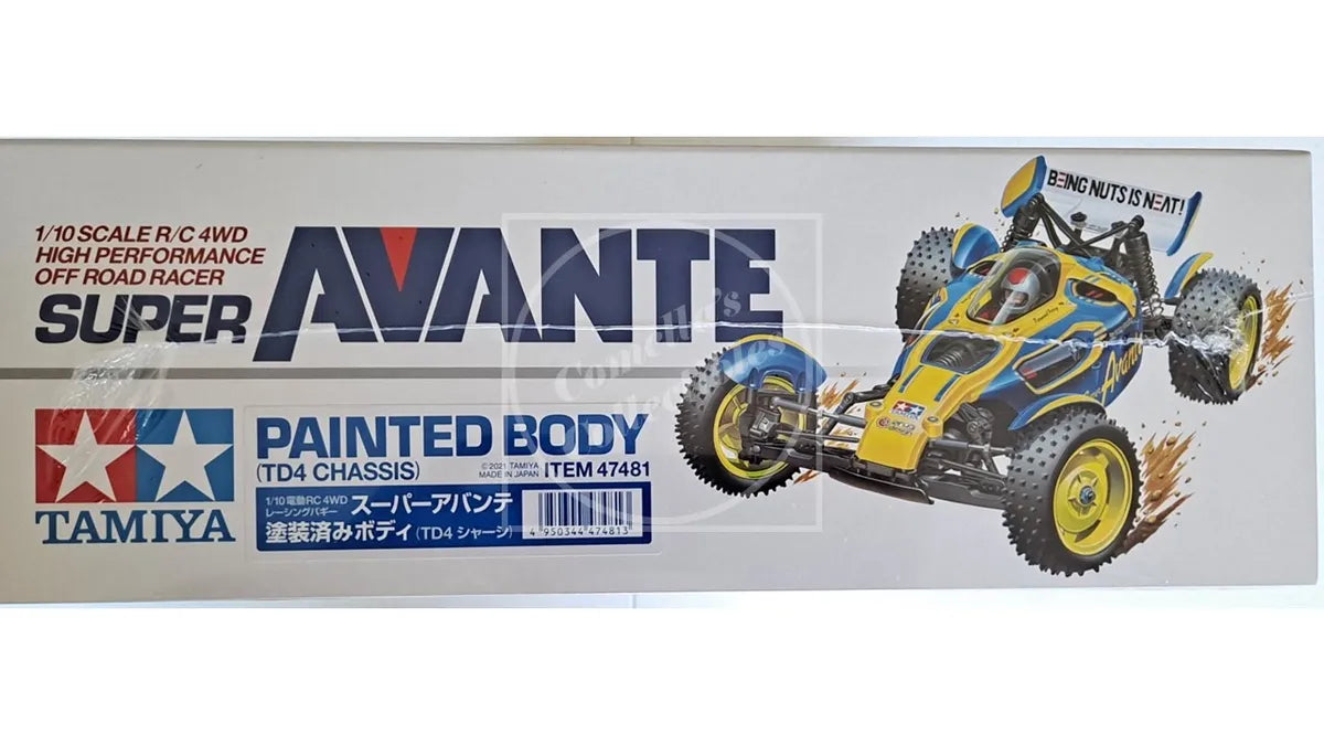 Tamiya RC Pre-Painted Super Avante 1/10 4WD Buggy Kit with TD4 Chassis #47481