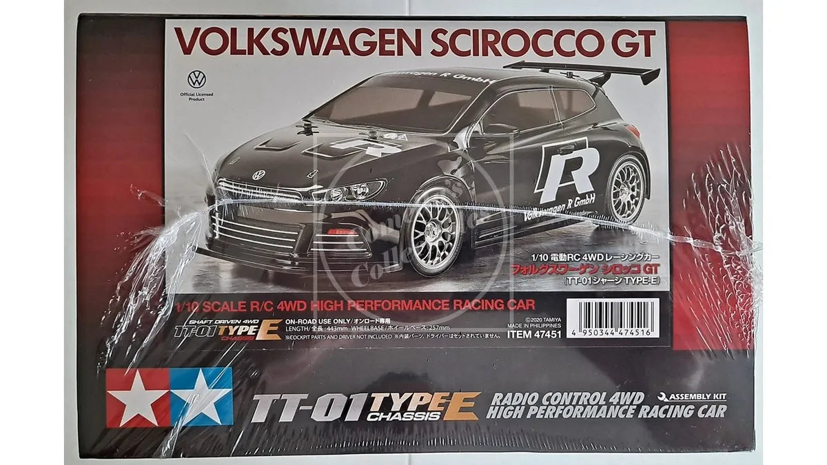 Tamiya 1/10 VW Scirocco GT 4WD Touring Kit motor & ESC TT-01E Chassis #47451