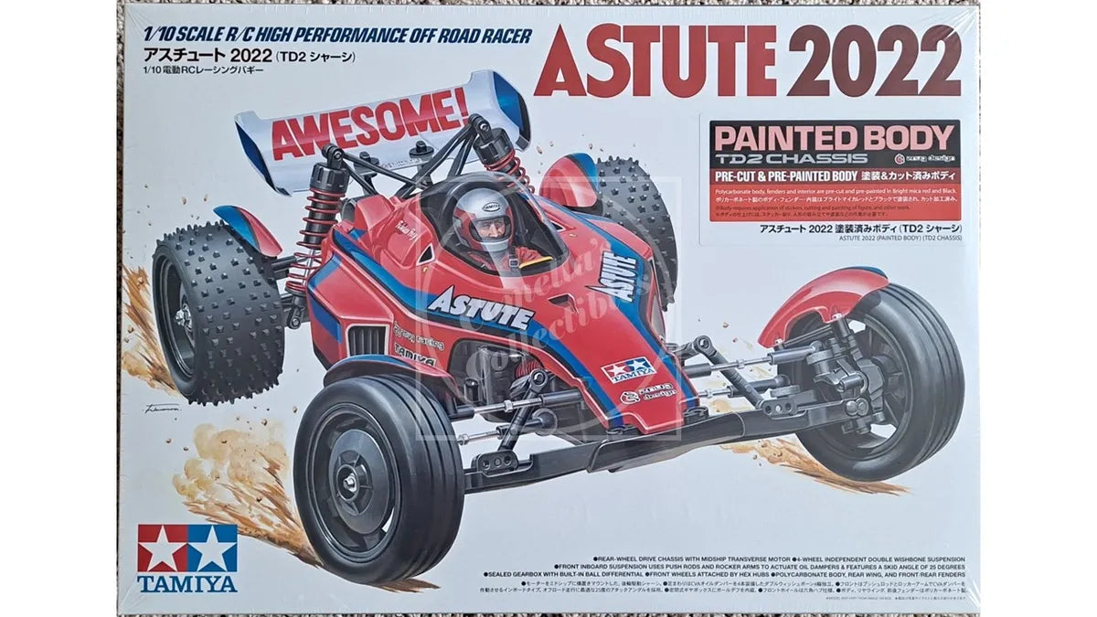 Tamiya RC Pre-Painted Astute 2022 1/10 2WD Buggy Kit with TD2 Chassis #47482