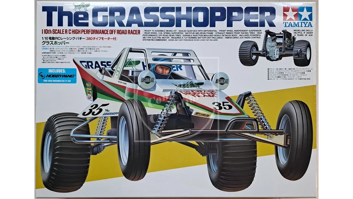 Tamiya 1/10 Grasshopper 2WD Off Road Buggy Kit w/ Motor & ESC #58346-60A