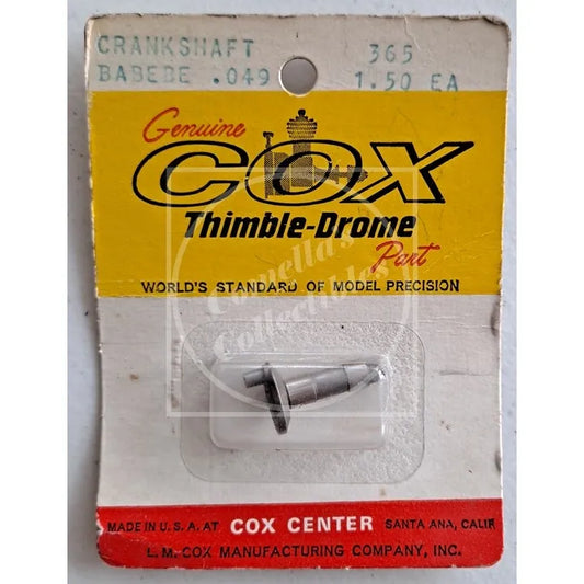 Vintage NOS Cox Thimble-Drome .049 Crankshaft #365