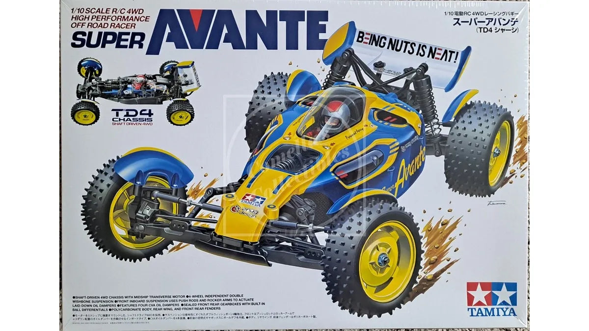 Tamiya RC Super Avante 1/10 4WD Buggy Kit with TD4 Chassis #58696