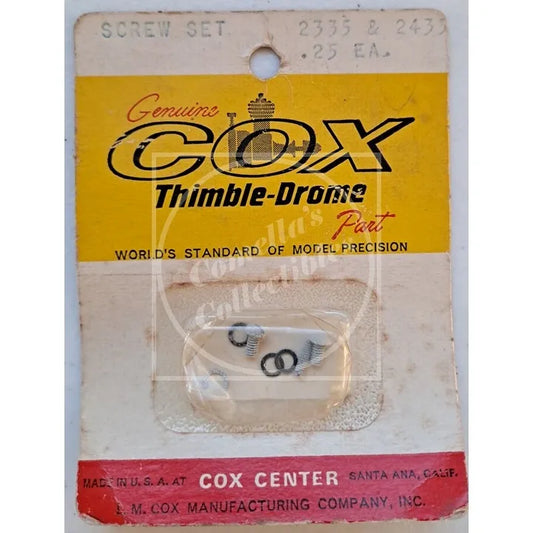 Vintage NOS Cox Thimble Drome Screw Set #2335 & 2435