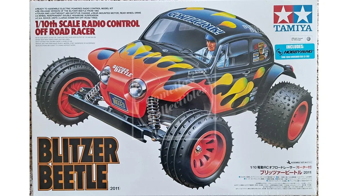 Tamiya RC 1/10 Volkswagen VW Blitzer Beetle 2WD Kit with Motor & ESC #58502-60A