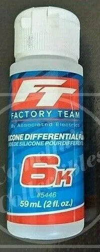 Factory Team Associated Silicone Diff Fluid 6,000 cSt #5446 2 fl.oz. 59mL