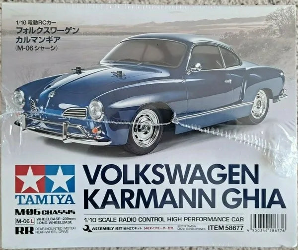 Tamiya 1/10 VW Karmann Ghia M-06L Chassis 2WD w/ Motor & ESC #58677-60A