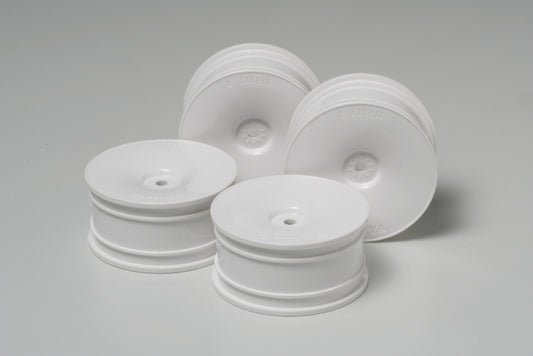 Tamiya Hop-Up White Dish Wheels 26mm width (Offset 0) (4 pcs) 53914