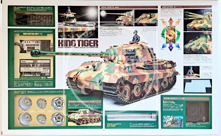 Tamiya RC 1:16 King Tiger Production Turret Full Option Tank Kit #56018