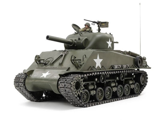 Tamiya RC 1:16 M4 Sherman 105MM Howitzer Tank Kit w/ Mech Steering System 56048