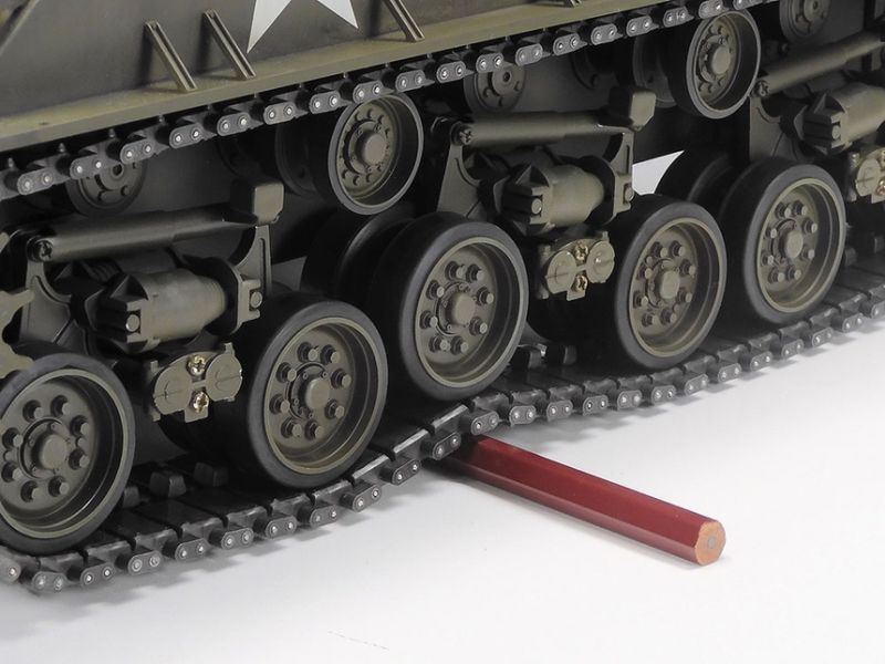 Tamiya RC 1:16 M4 Sherman 105MM Howitzer Tank Kit w/ Mech Steering System 56048