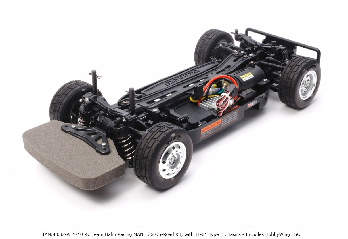 Tamiya 1/10 RC Team Hahn Racing MAN TGS On-Road Kit TT-01E w/ motor & ESC #58632