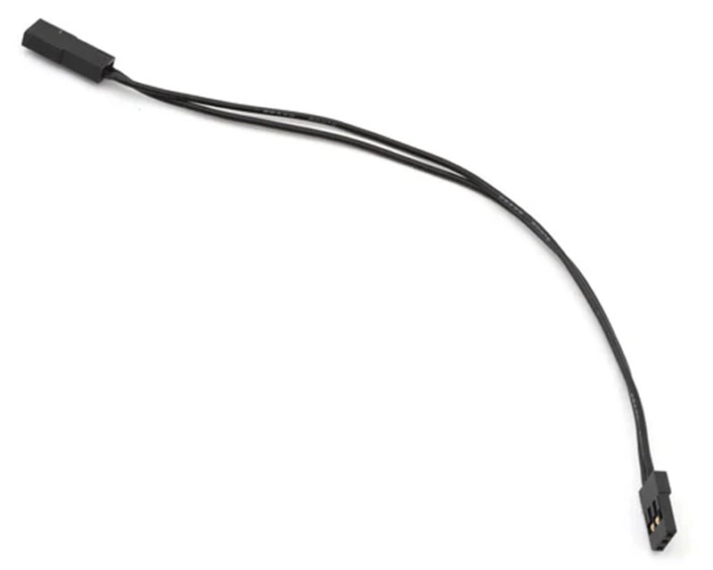 Black cable on a white background